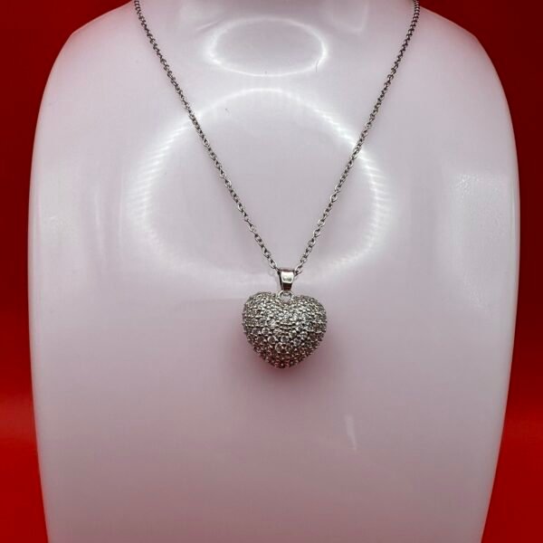 Sparkly Heart Silver